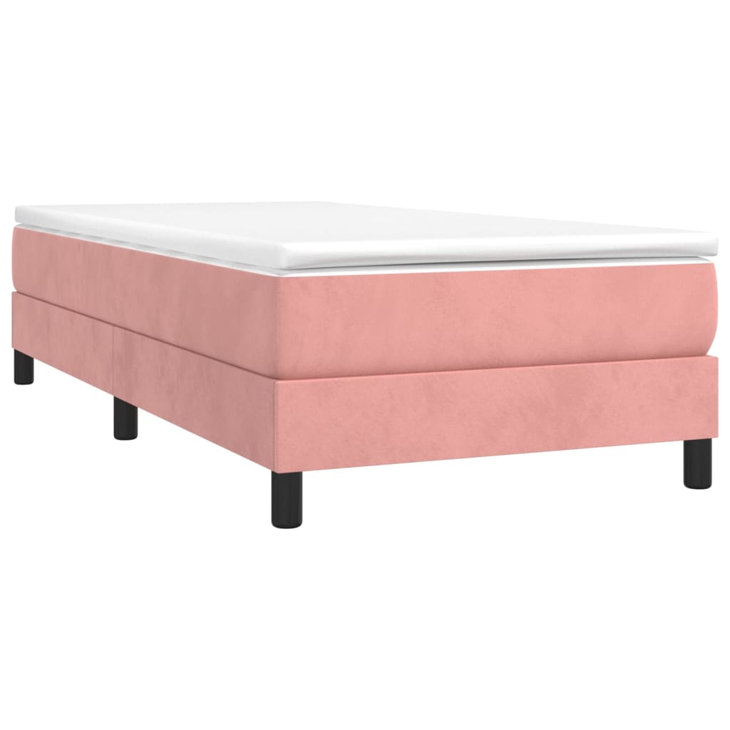 Sommier à lattes de lit avec matelas Rose 90x190 cm Velours - XIOS
