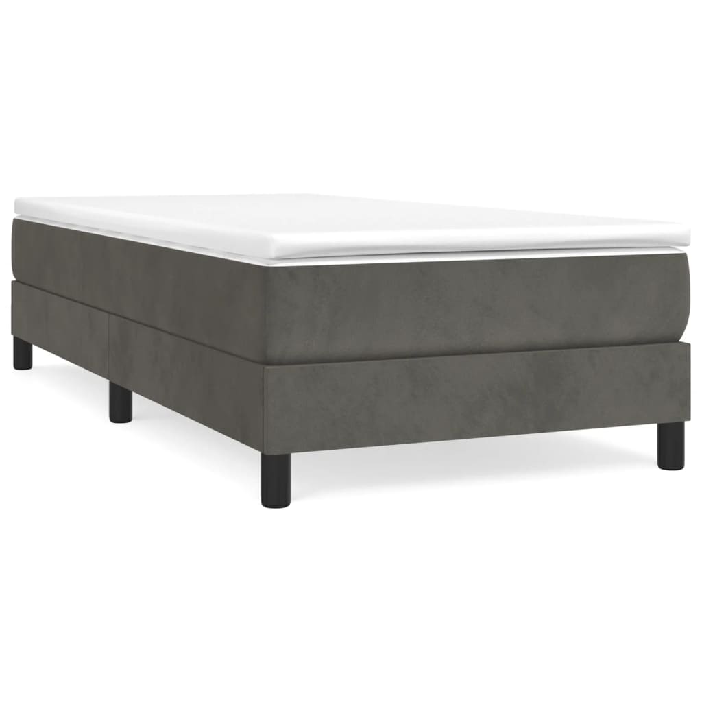 Sommier à lattes de lit avec matelas Gris foncé 100x200 cm - XIOS