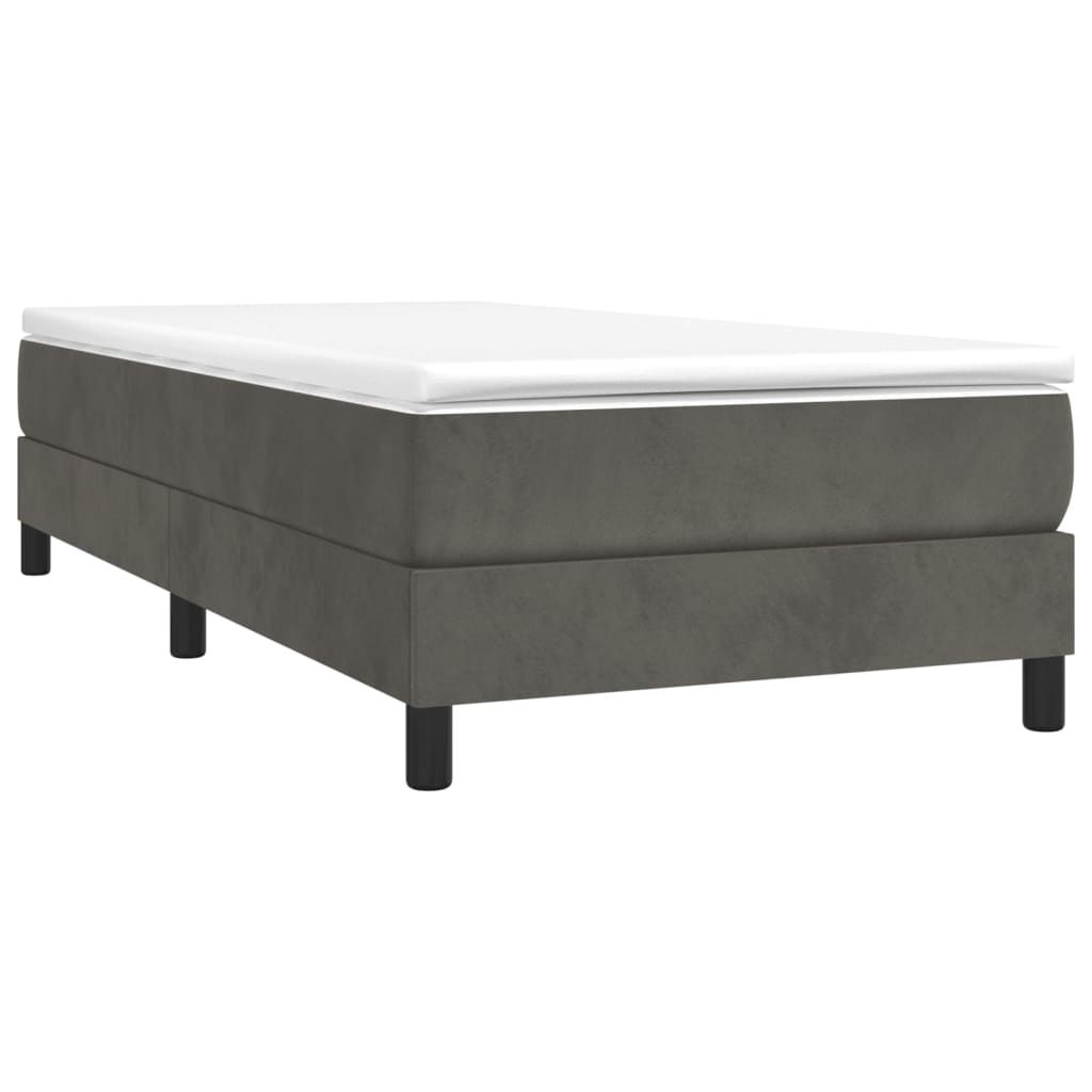Sommier à lattes de lit avec matelas Gris foncé 100x200 cm - XIOS