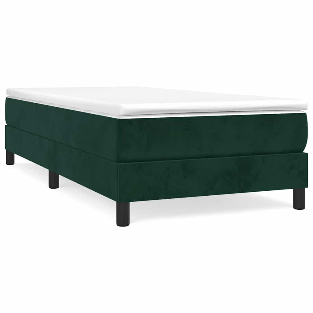 Sommier à lattes de lit avec matelas Vert foncé 100x200 cm - XIOS