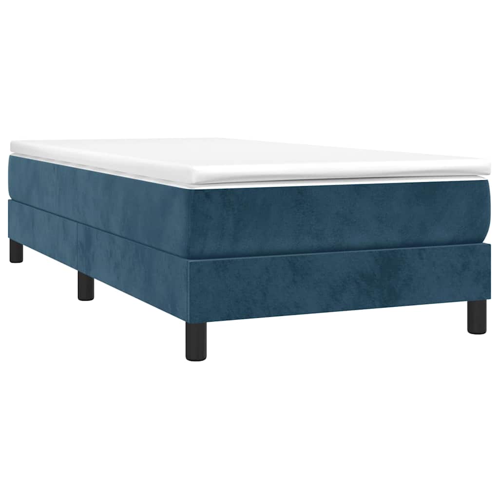 Sommier à lattes de lit avec matelas Bleu foncé 100x200 cm - XIOS