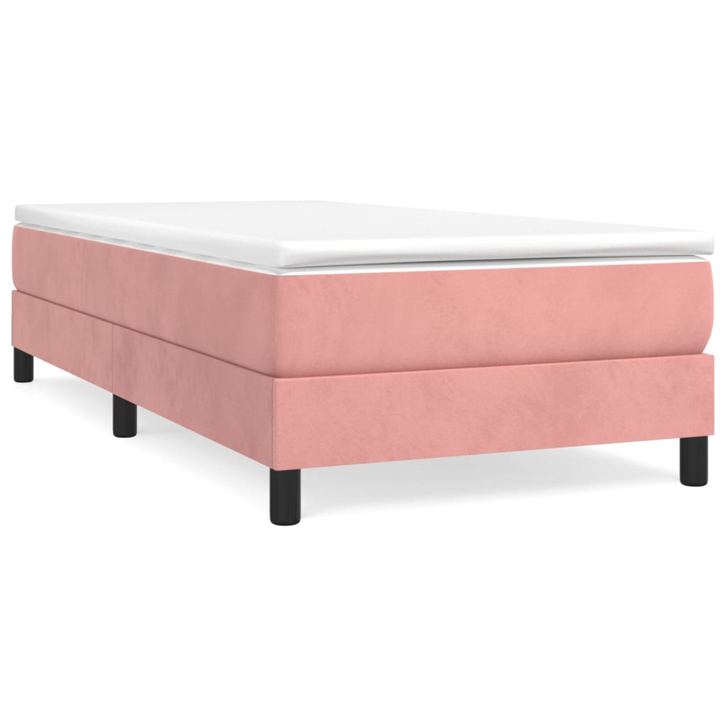 Sommier à lattes de lit avec matelas Rose 100x200 cm Velours - XIOS