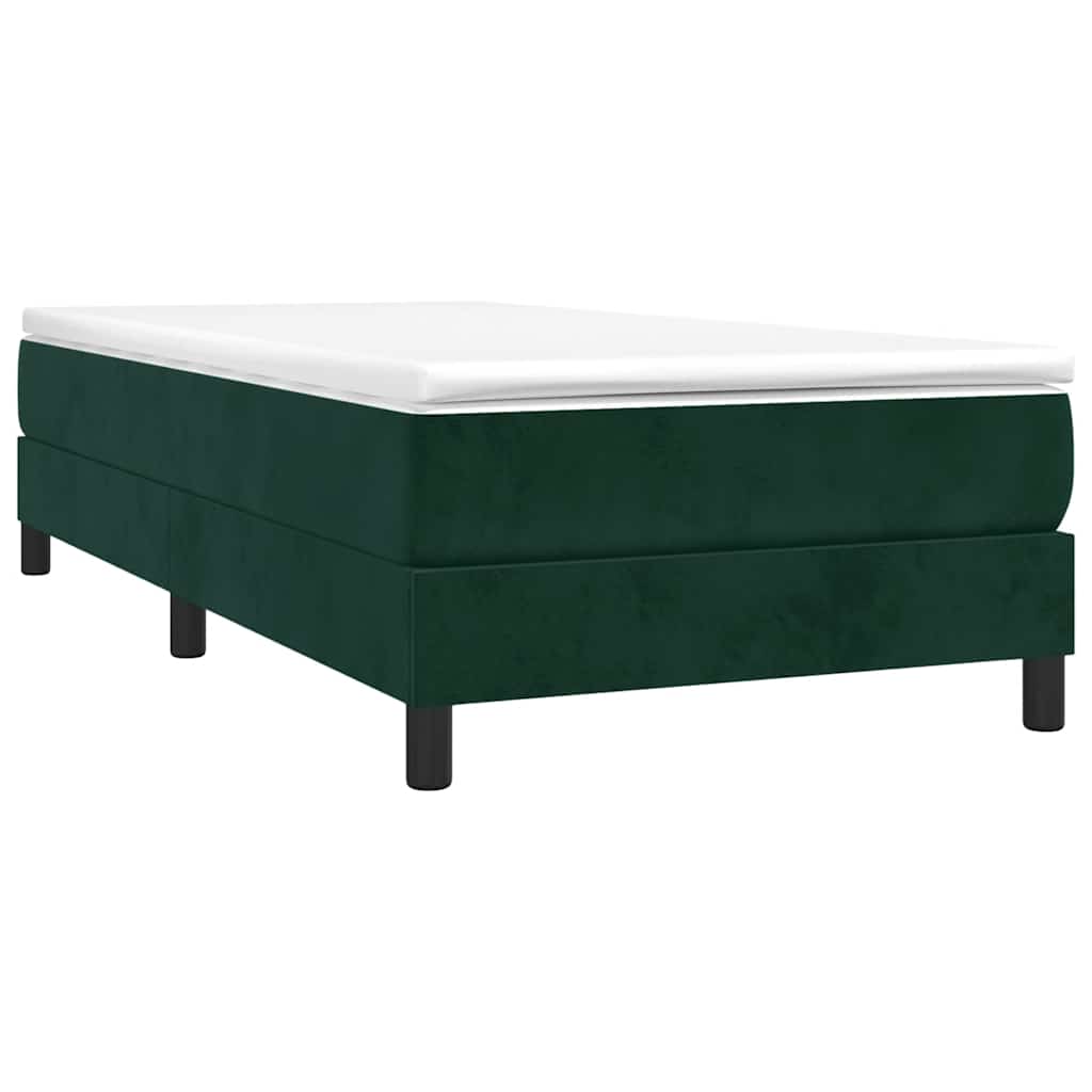 Sommier à lattes de lit et matelas Vert foncé 120x200cm Velours - XIOS