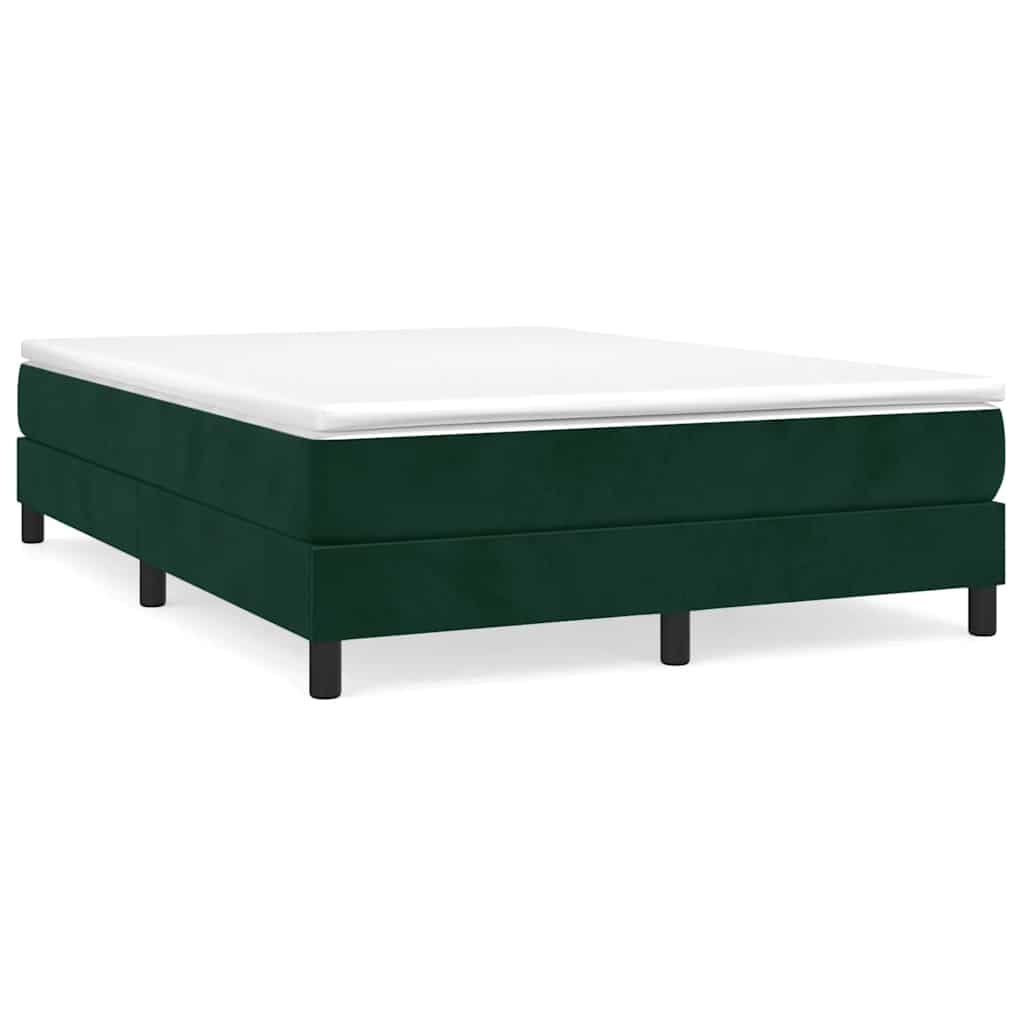 Sommier à lattes de lit et matelas Vert foncé 140x200cm Velours - XIOS