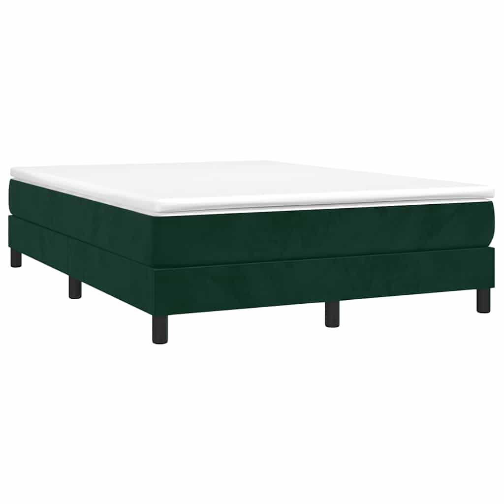 Sommier à lattes de lit et matelas Vert foncé 140x200cm Velours - XIOS