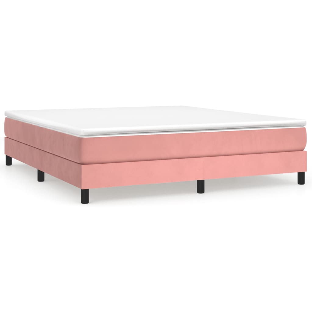 Sommier à lattes de lit avec matelas Rose 160x200 cm Velours - XIOS
