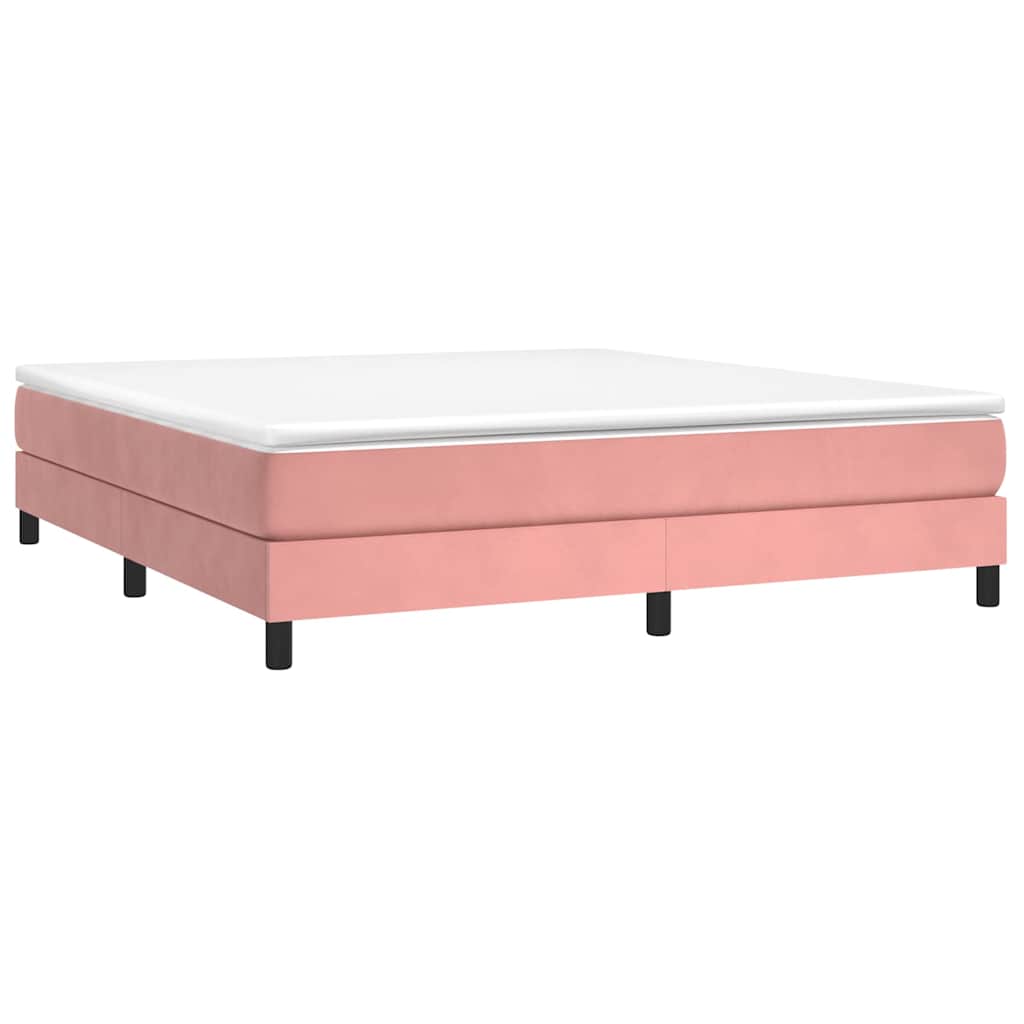 Sommier à lattes de lit avec matelas Rose 160x200 cm Velours - XIOS