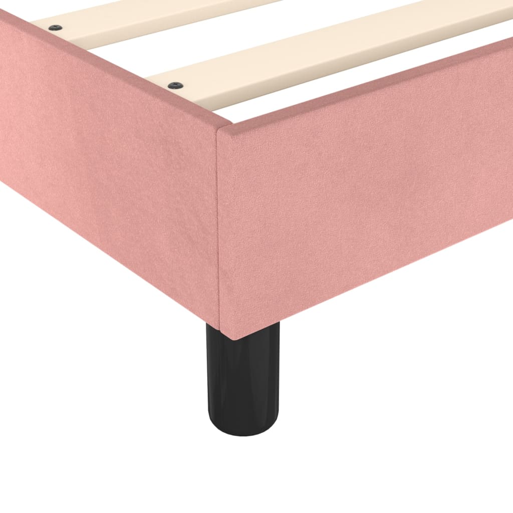 Sommier à lattes de lit avec matelas Rose 160x200 cm Velours - XIOS