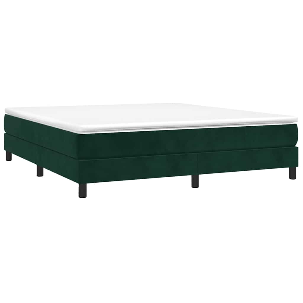 Sommier à lattes de lit et matelas Vert foncé 180x200cm Velours - XIOS