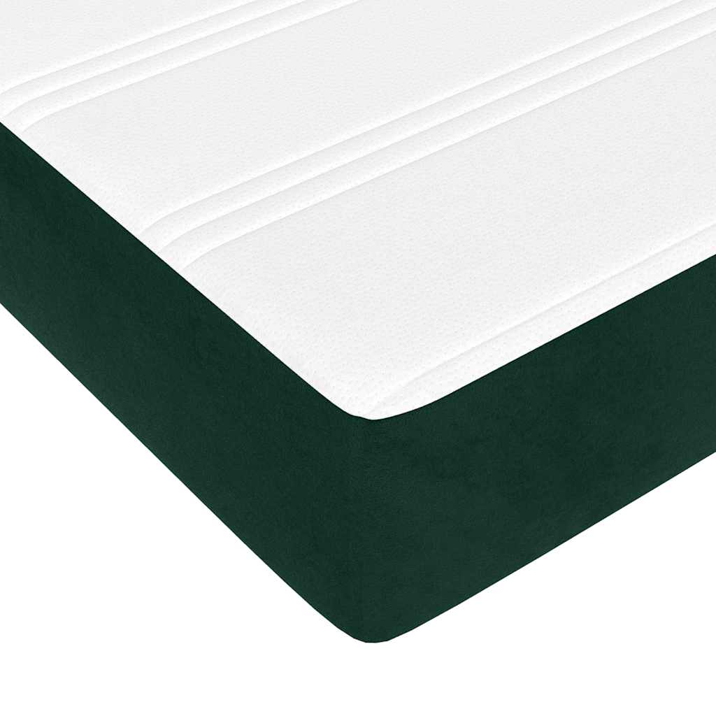 Sommier à lattes de lit et matelas Vert foncé 180x200cm Velours - XIOS