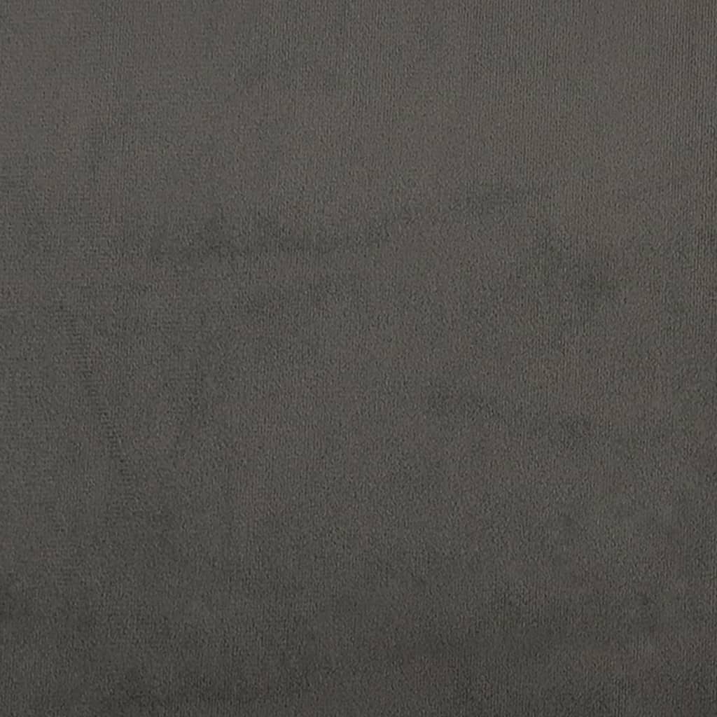 Sommier à lattes de lit et matelas Gris foncé 200x200cm Velours - XIOS
