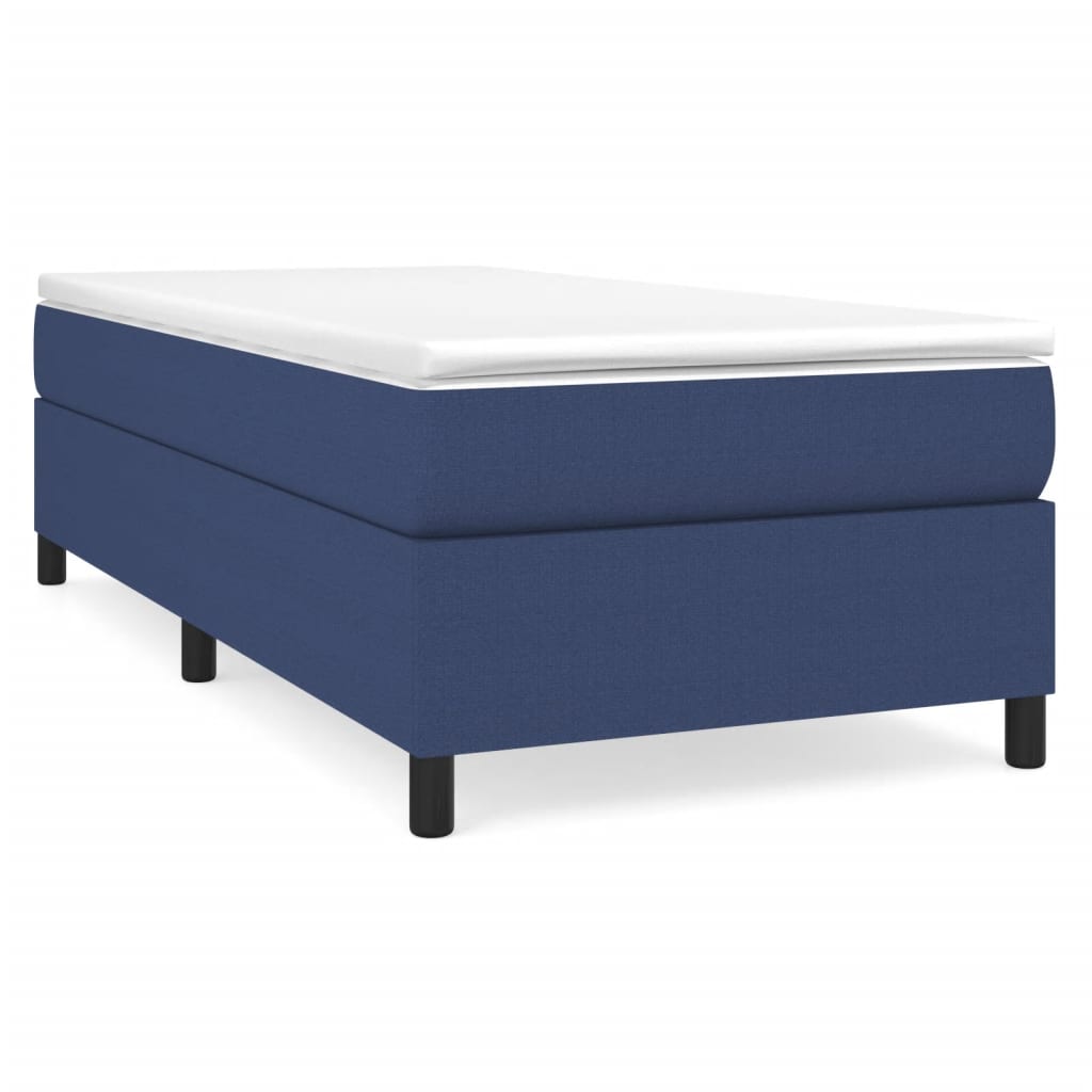 Sommier à lattes de lit avec matelas Bleu 80x200 cm Tissu - XIOS