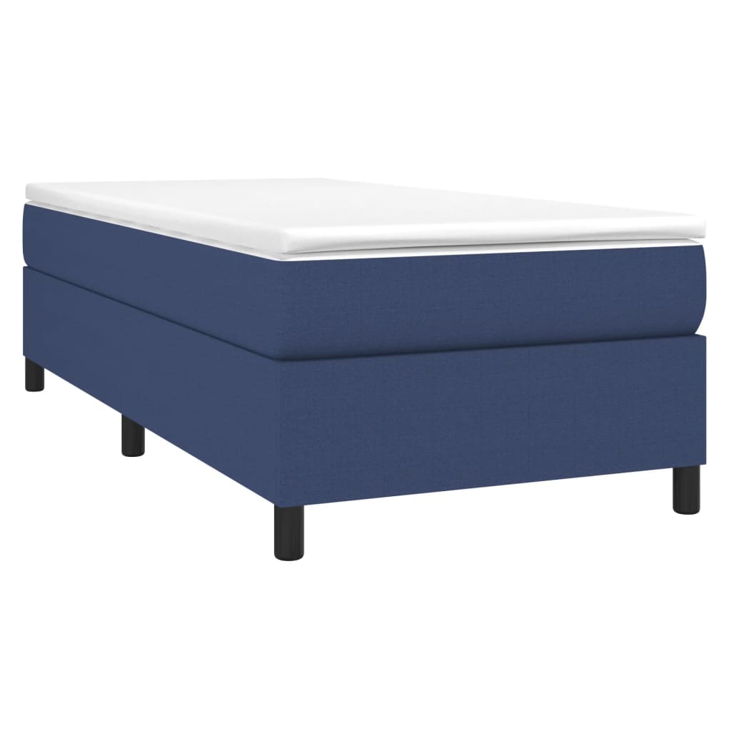 Sommier à lattes de lit avec matelas Bleu 80x200 cm Tissu - XIOS