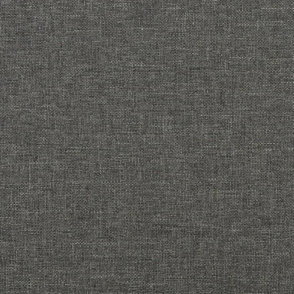 Sommier à lattes de lit avec matelas Gris foncé 100x200cm Tissu - XIOS