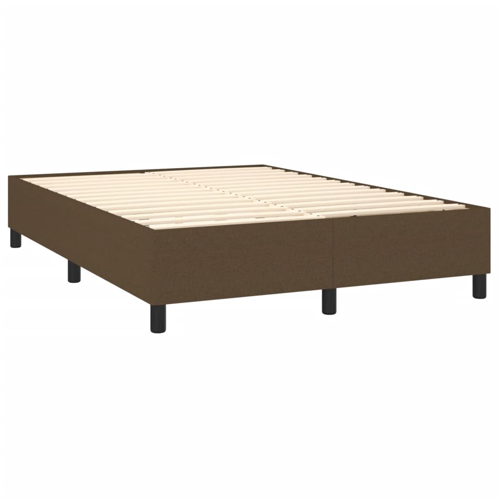 Sommier à lattes de lit avec matelas Marron foncé 140x200 cm - XIOS
