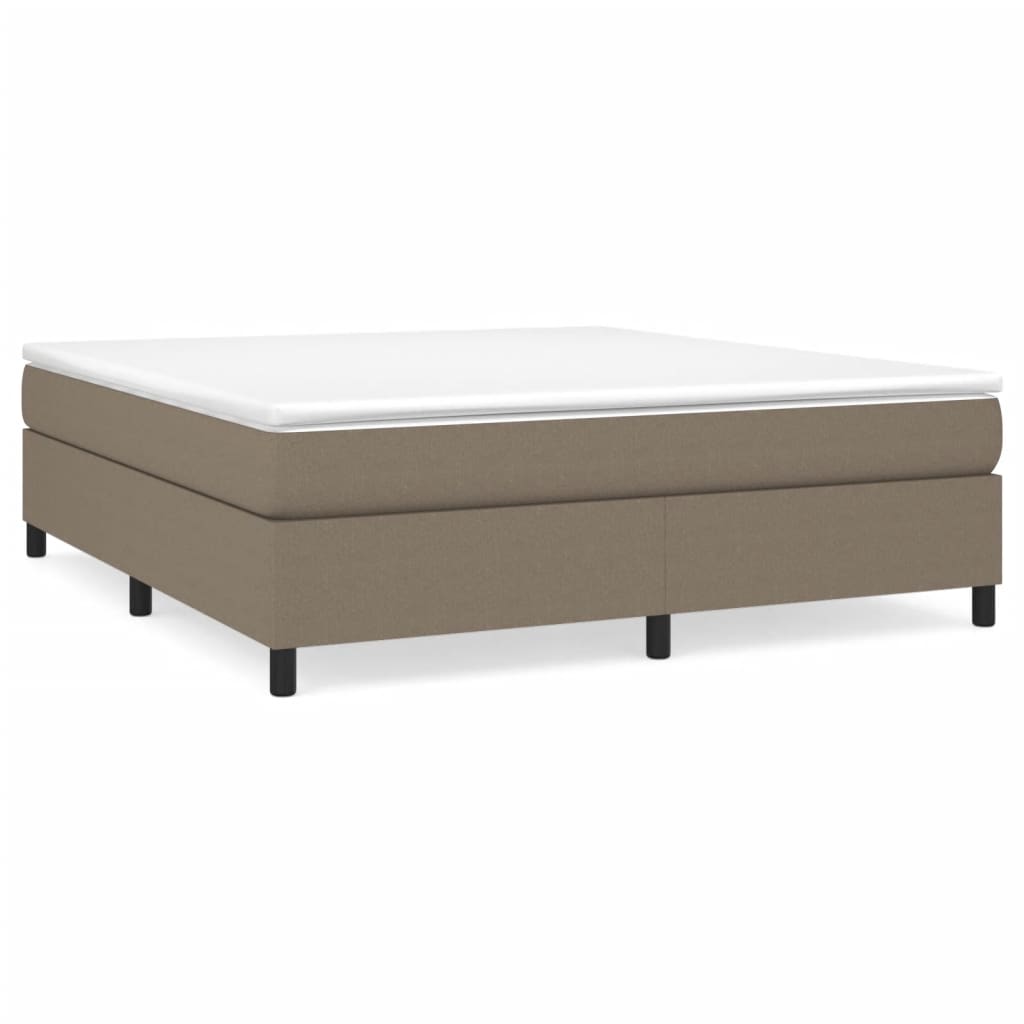 Sommier à lattes de lit avec matelas Taupe 160x200 cm Tissu - XIOS