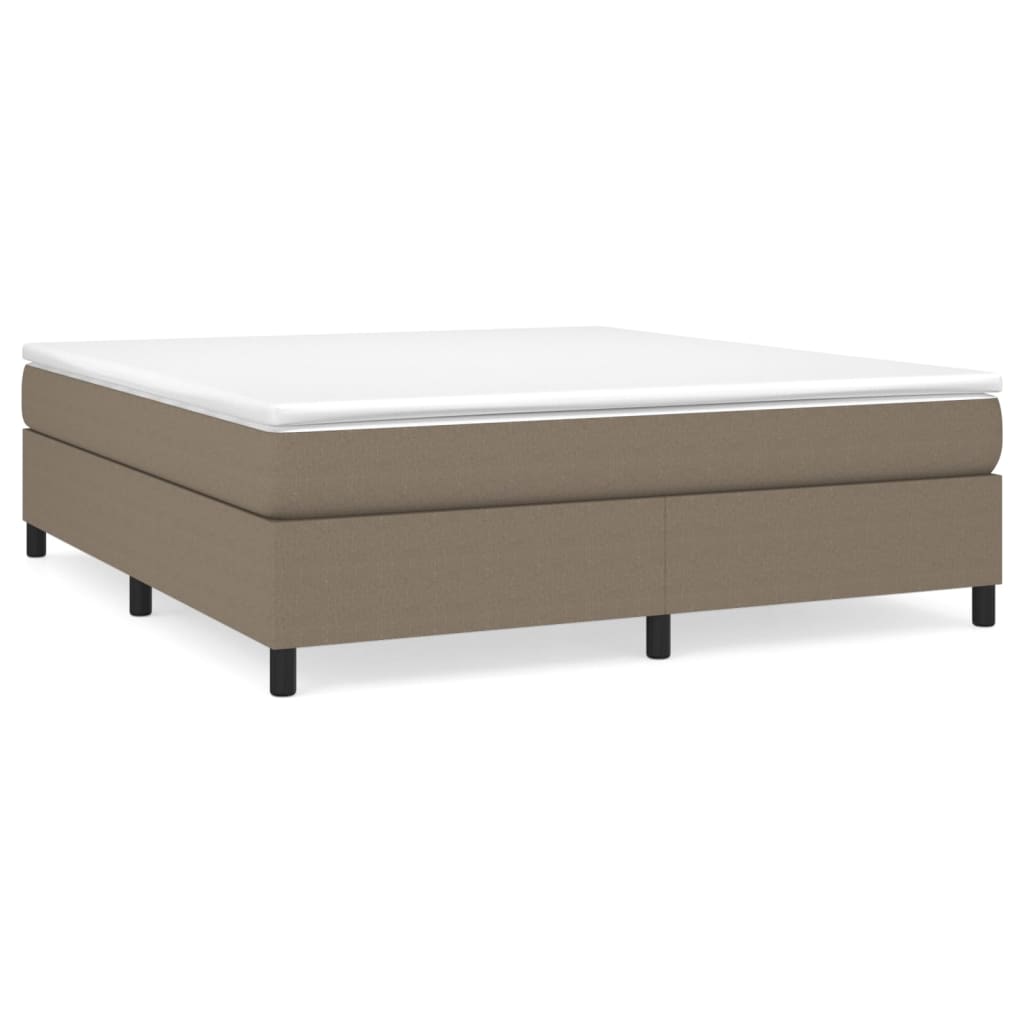 Sommier à lattes de lit avec matelas Taupe 180x200 cm Tissu - XIOS