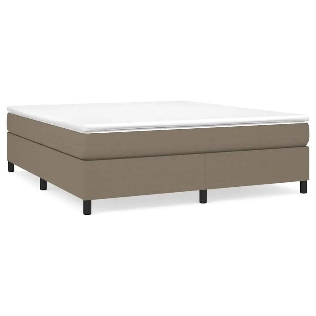 Sommier à lattes de lit avec matelas Taupe 180x200 cm Tissu - XIOS