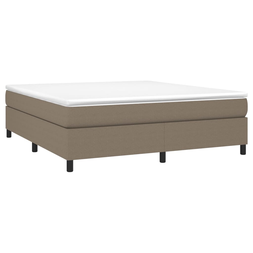 Sommier à lattes de lit avec matelas Taupe 180x200 cm Tissu - XIOS
