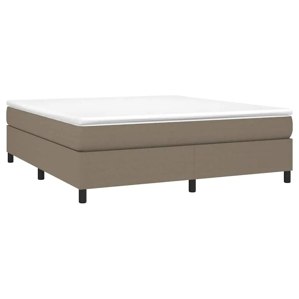 Sommier à lattes de lit avec matelas Taupe 180x200 cm Tissu - XIOS