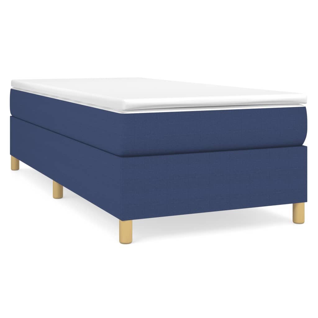 Sommier à lattes de lit avec matelas Bleu 80x200 cm Tissu - XIOS