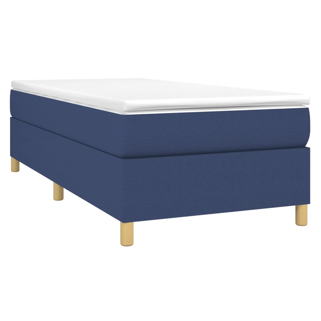 Sommier à lattes de lit avec matelas Bleu 80x200 cm Tissu - XIOS