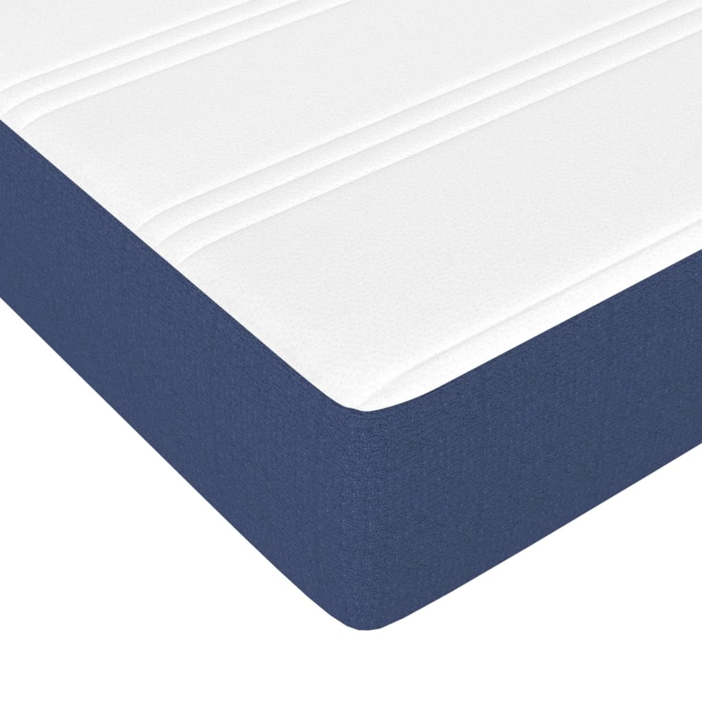 Sommier à lattes de lit avec matelas Bleu 80x200 cm Tissu - XIOS