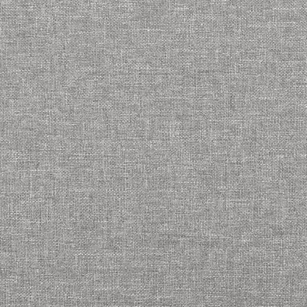 Sommier à lattes de lit et matelas Gris clair 90x190 cm Tissu - XIOS