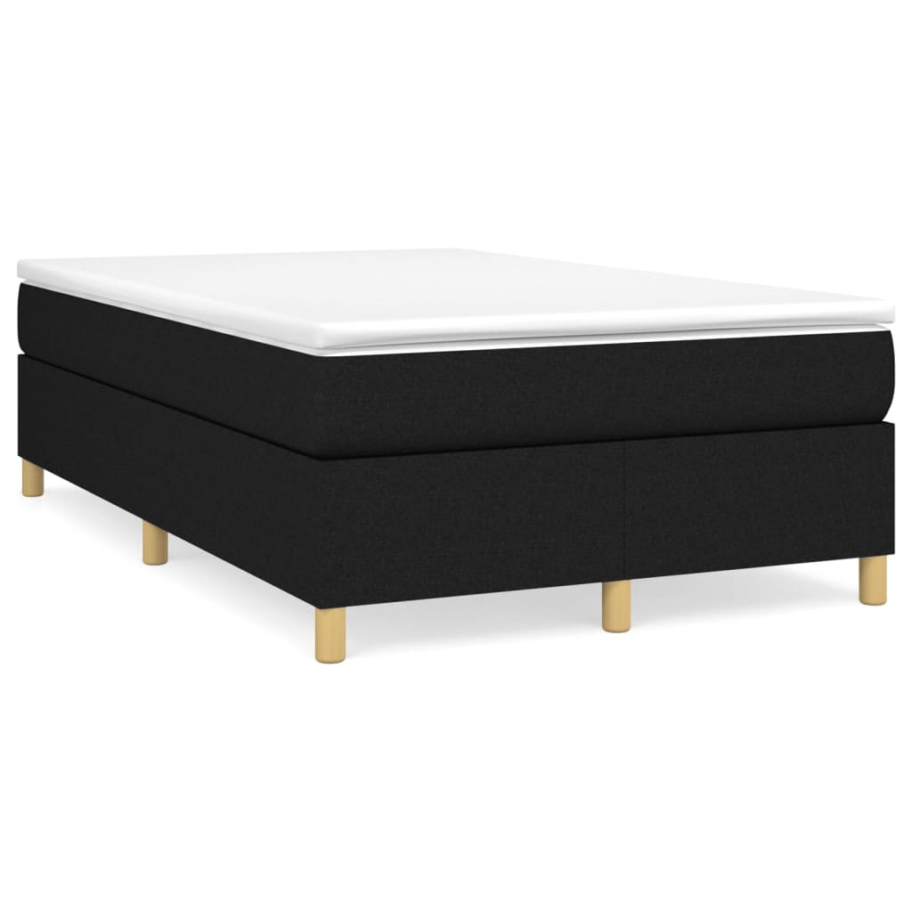 Sommier à lattes de lit avec matelas Noir 120x200 cm Tissu - XIOS