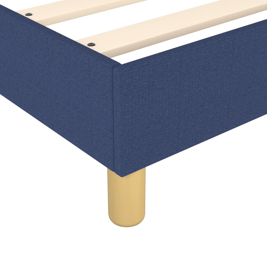 Sommier à lattes de lit avec matelas Bleu 140x190 cm Tissu - XIOS