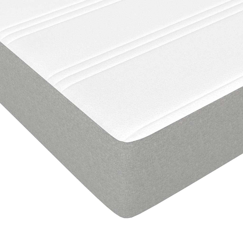 Sommier à lattes de lit avec matelas Gris clair 160x200cm Tissu - XIOS