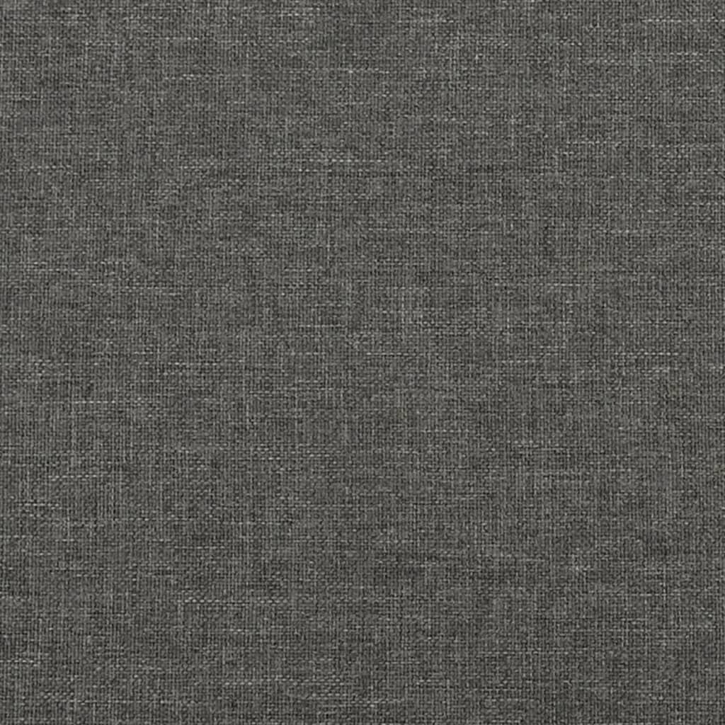 Sommier à lattes de lit avec matelas Gris foncé 180x200cm Tissu - XIOS