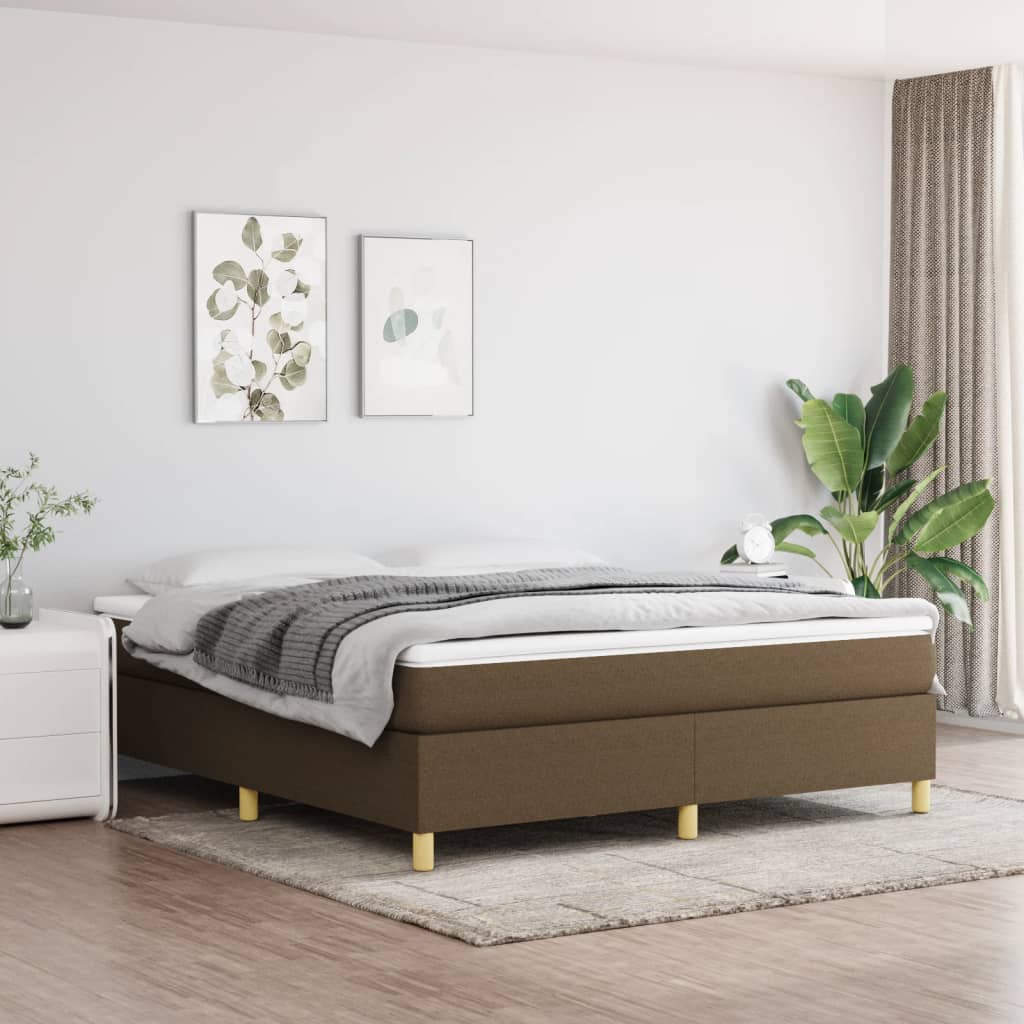 Sommier à lattes de lit avec matelas Marron foncé 180x200 cm - XIOS