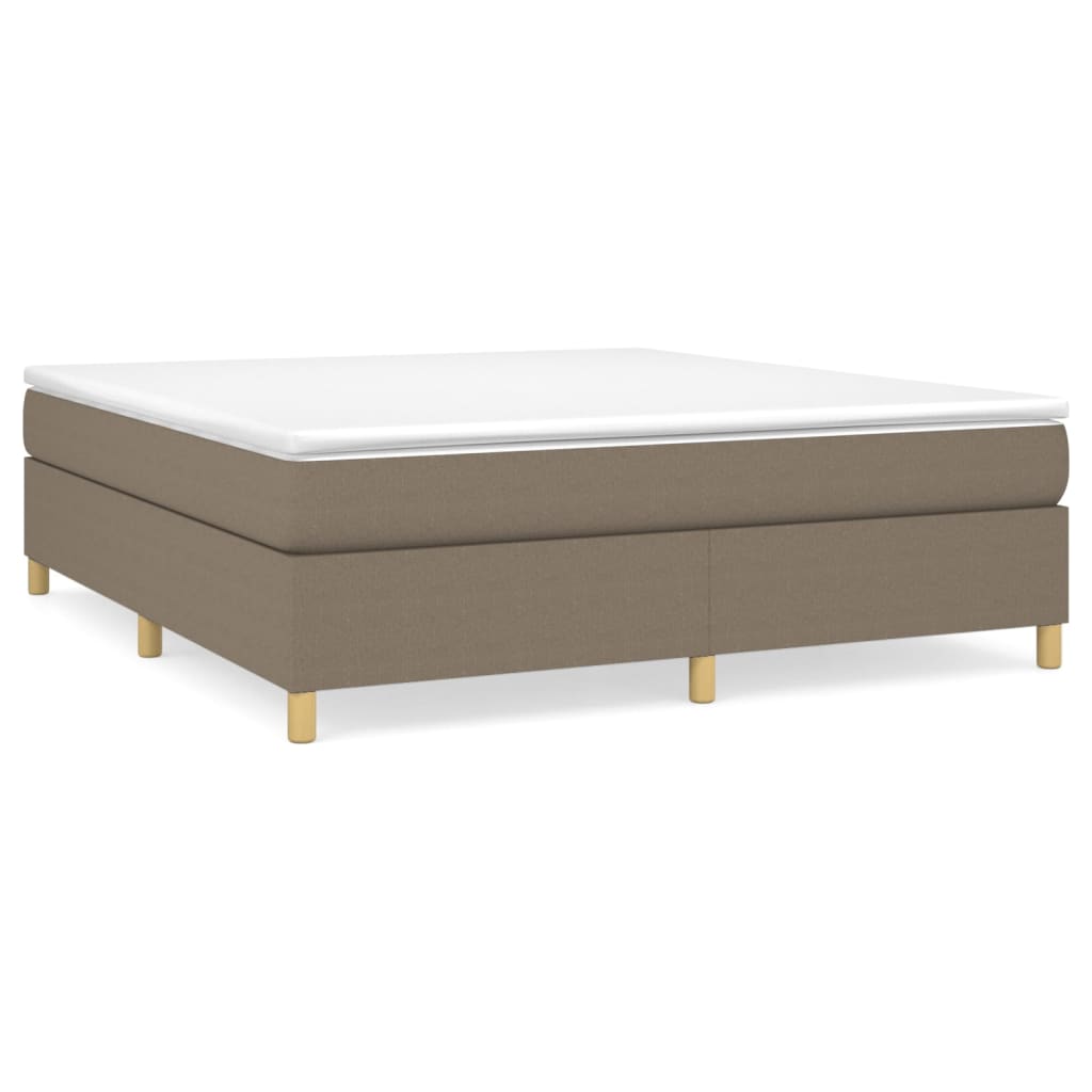 Sommier à lattes de lit avec matelas Taupe 180x200 cm Tissu - XIOS