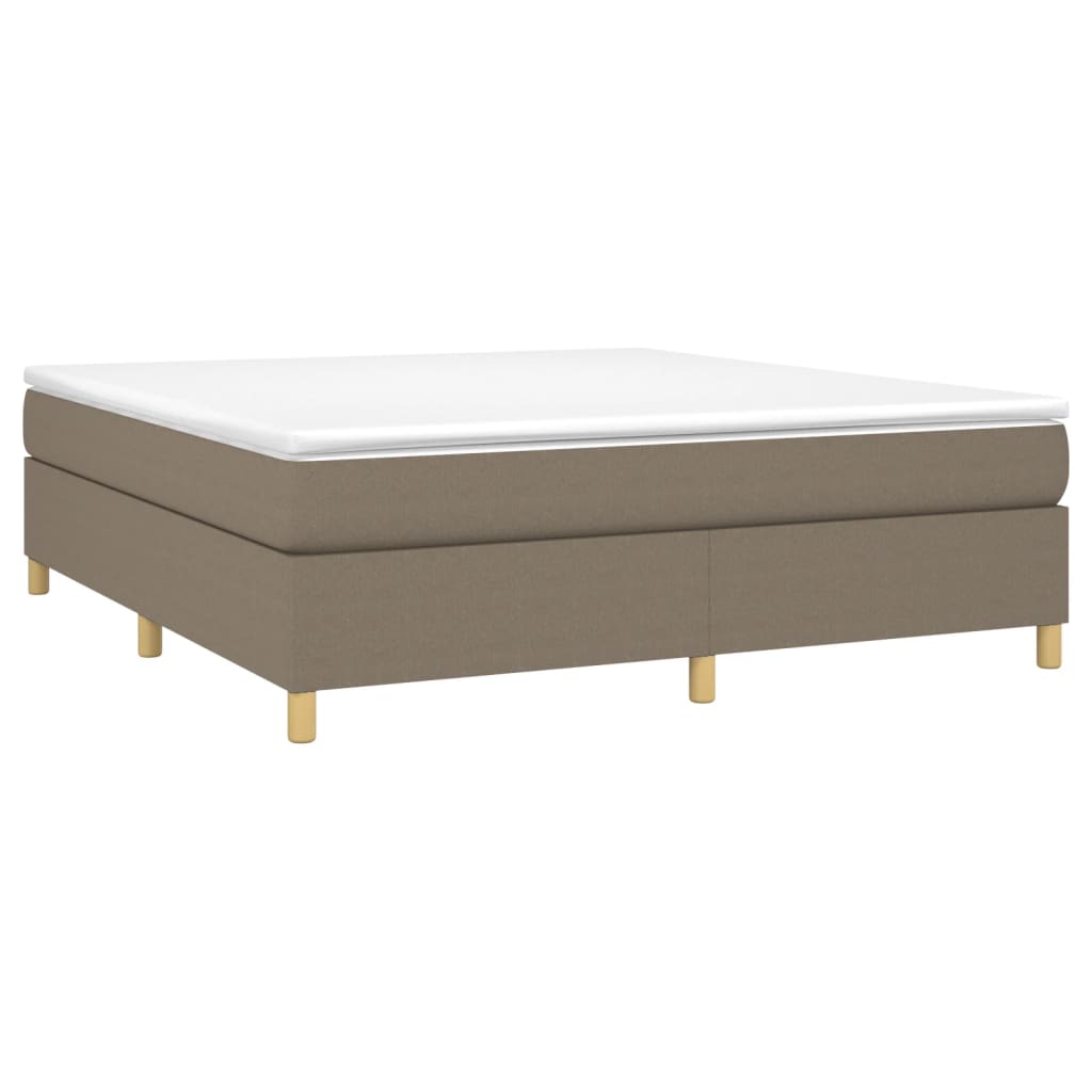 Sommier à lattes de lit avec matelas Taupe 180x200 cm Tissu - XIOS