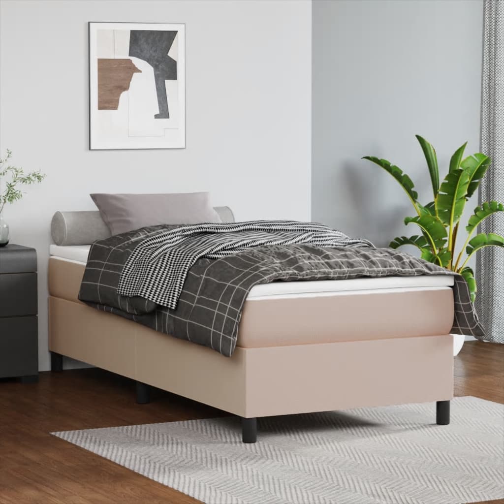 Sommier à lattes de lit avec matelas Cappuccino 90x190 cm - XIOS
