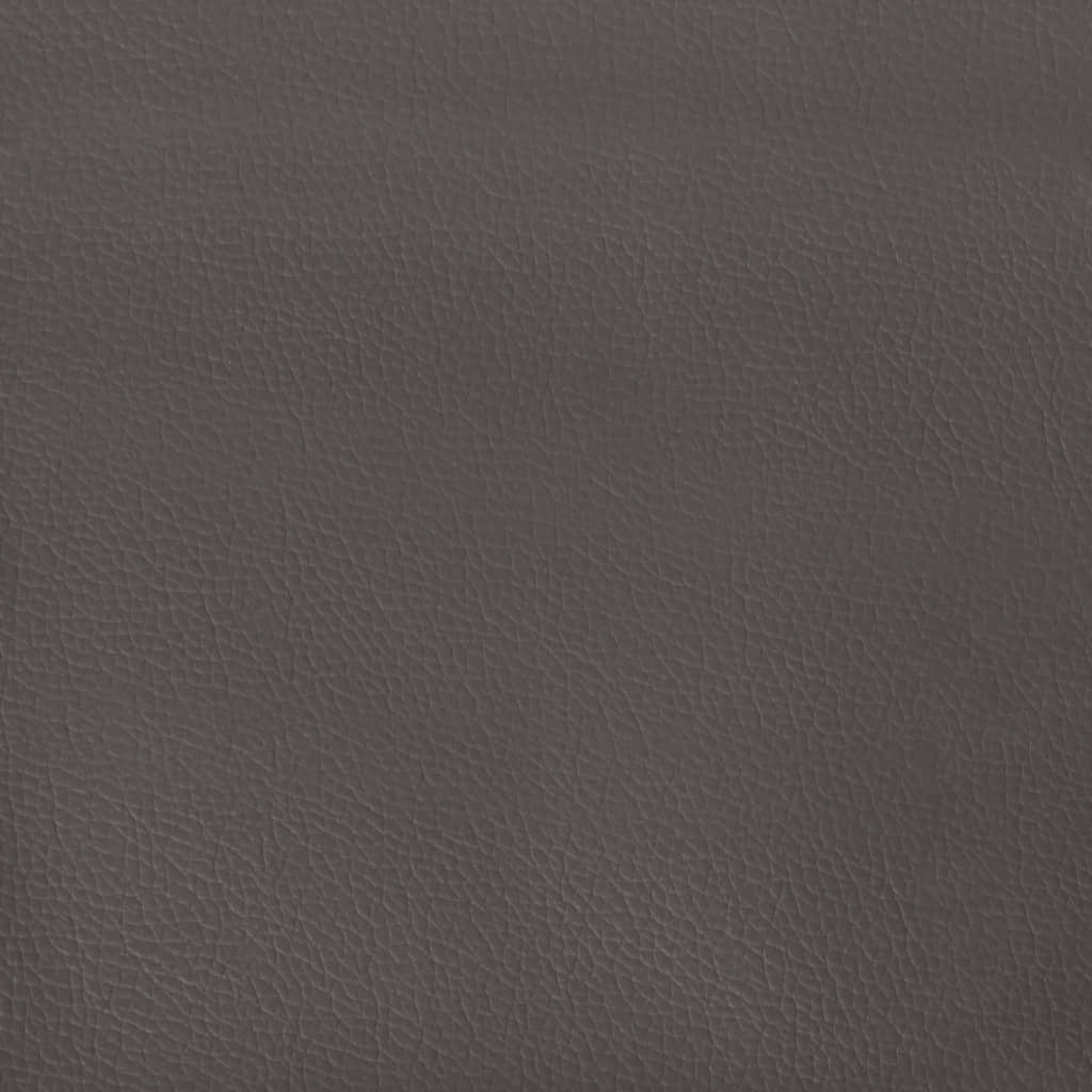Sommier à lattes de lit avec matelas Gris 100x200 cm Similicuir - XIOS