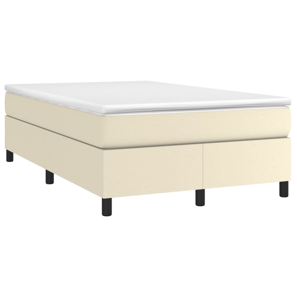 Sommier à lattes de lit avec matelas Crème 120x200cm Similicuir - XIOS