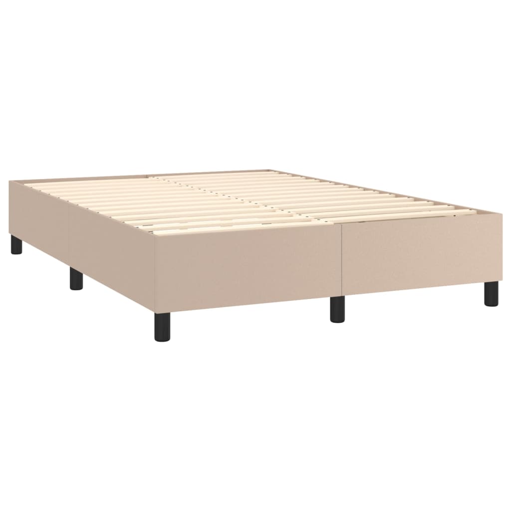 Sommier à lattes de lit avec matelas Cappuccino 140x200 cm - XIOS