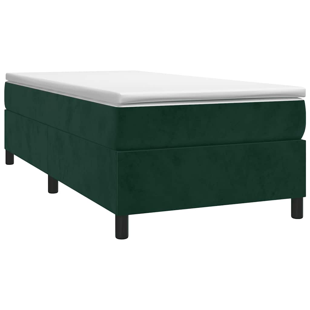 Sommier à lattes de lit avec matelas Vert foncé 90x190 cm - XIOS