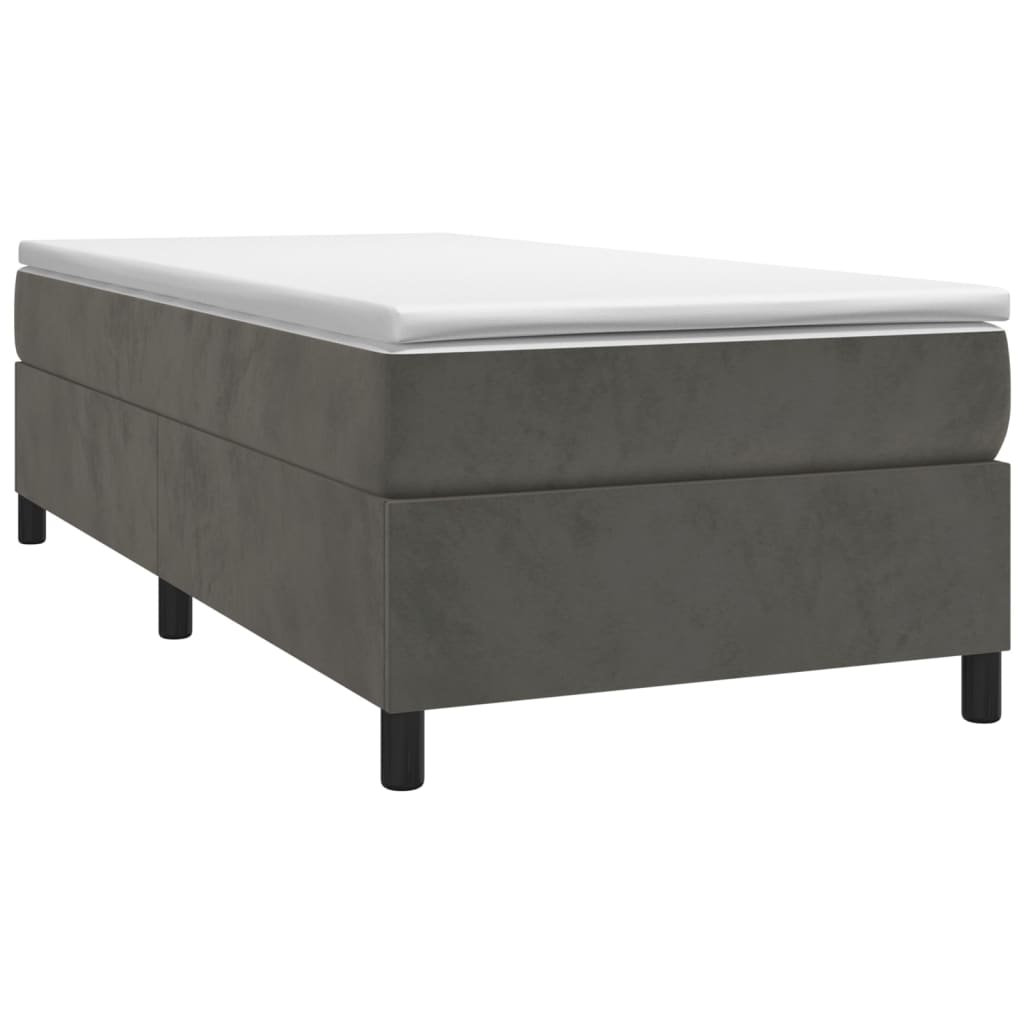 Sommier à lattes de lit avec matelas Gris foncé 100x200 cm - XIOS