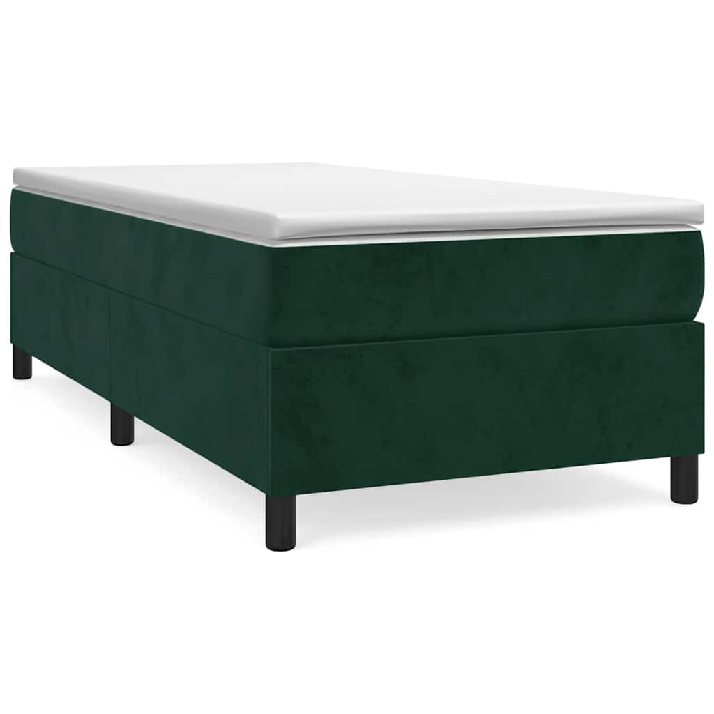 Sommier à lattes de lit avec matelas Vert foncé 100x200 cm - XIOS