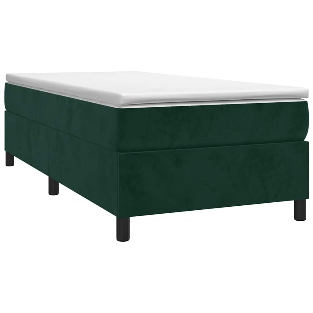 Sommier à lattes de lit avec matelas Vert foncé 100x200 cm - XIOS