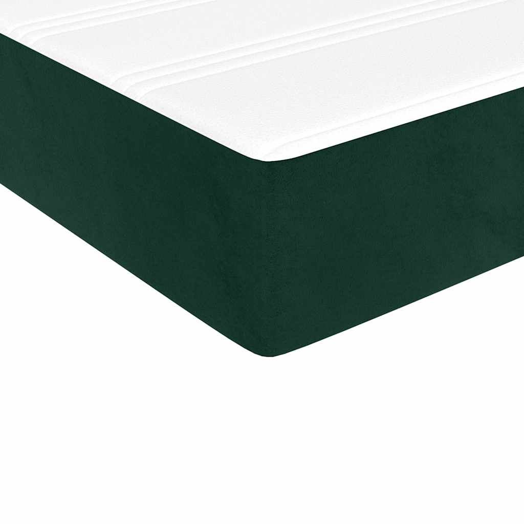 Sommier à lattes de lit avec matelas Vert foncé 100x200 cm - XIOS