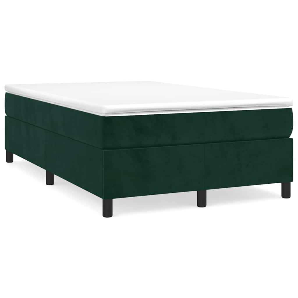 Sommier à lattes de lit et matelas Vert foncé 120x200cm Velours - XIOS