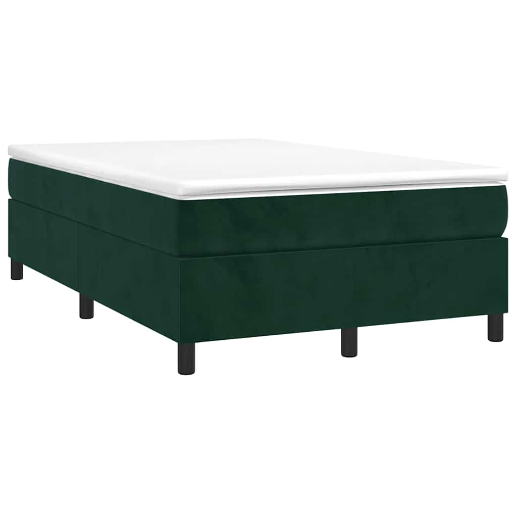 Sommier à lattes de lit et matelas Vert foncé 120x200cm Velours - XIOS