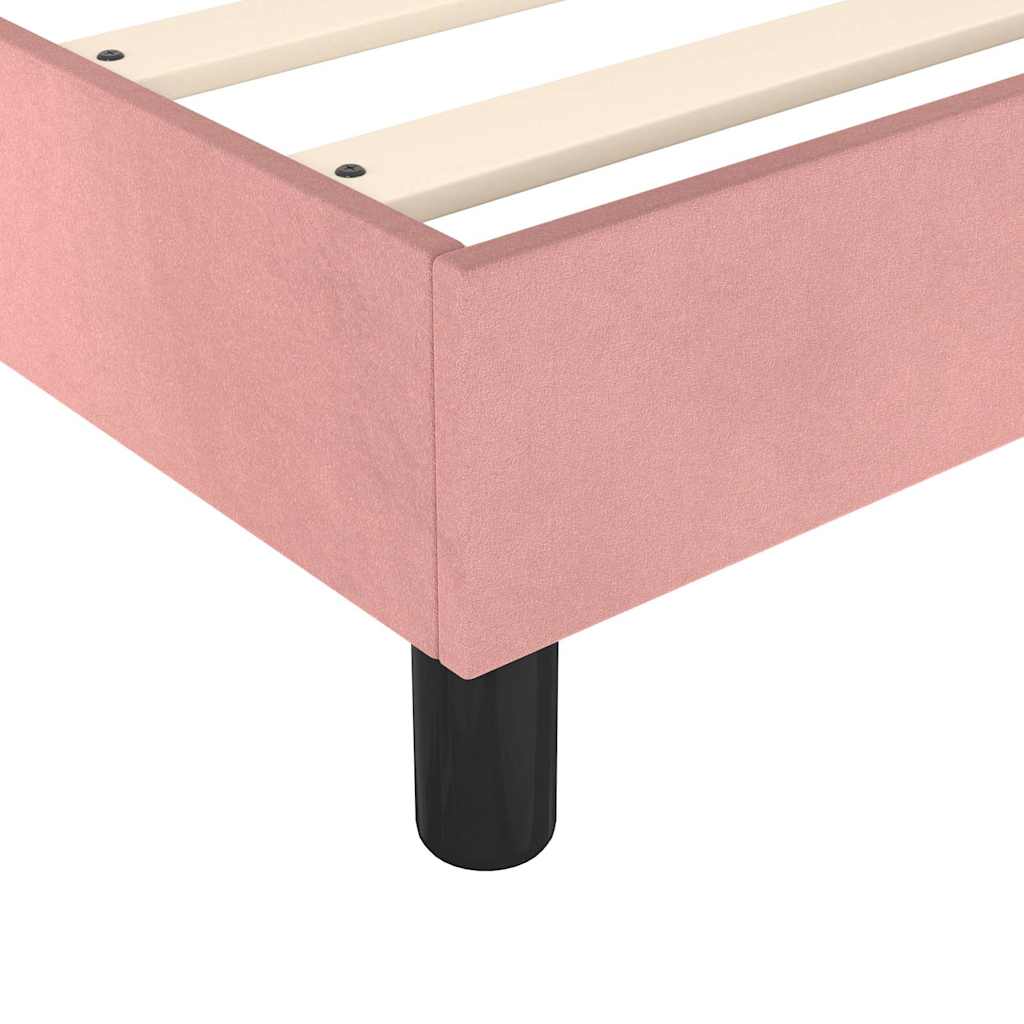 Sommier à lattes de lit avec matelas Rose 120x200 cm Velours