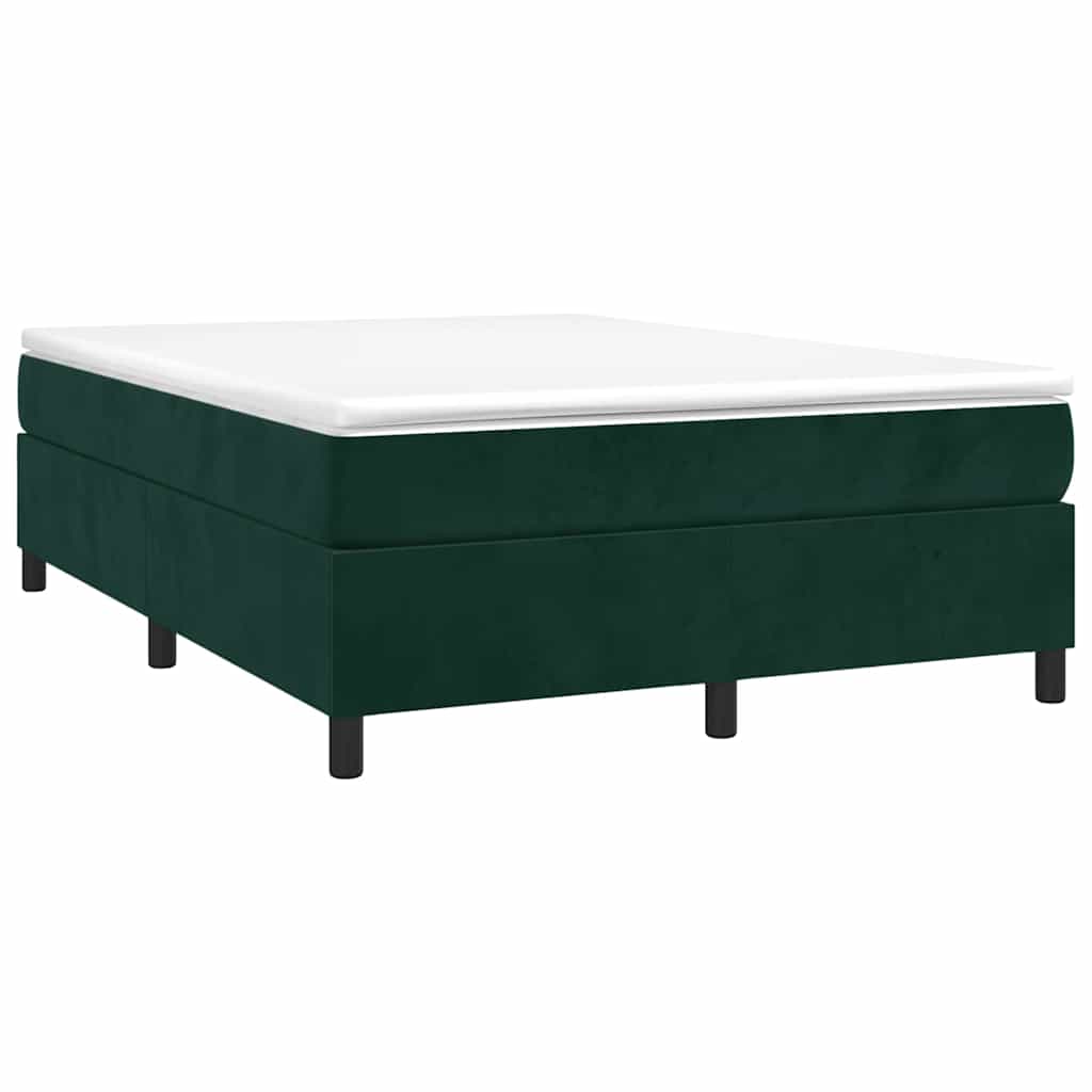 Sommier à lattes de lit et matelas Vert foncé 140x200cm Velours - XIOS