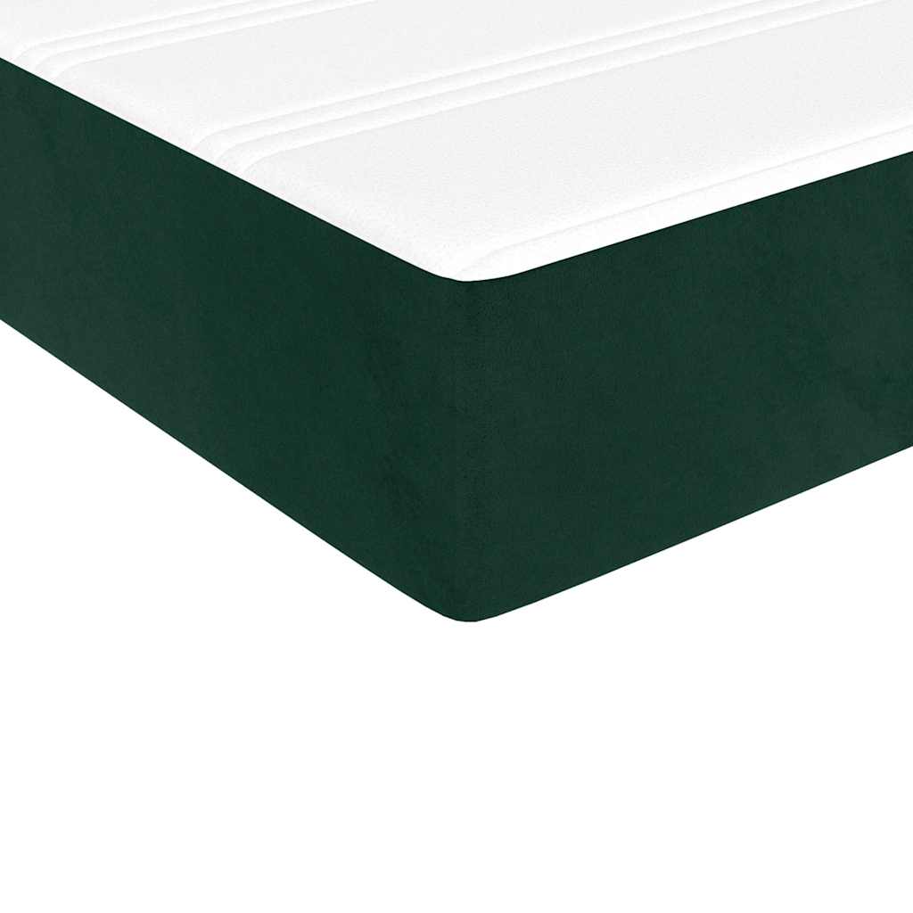 Sommier à lattes de lit et matelas Vert foncé 140x200cm Velours - XIOS