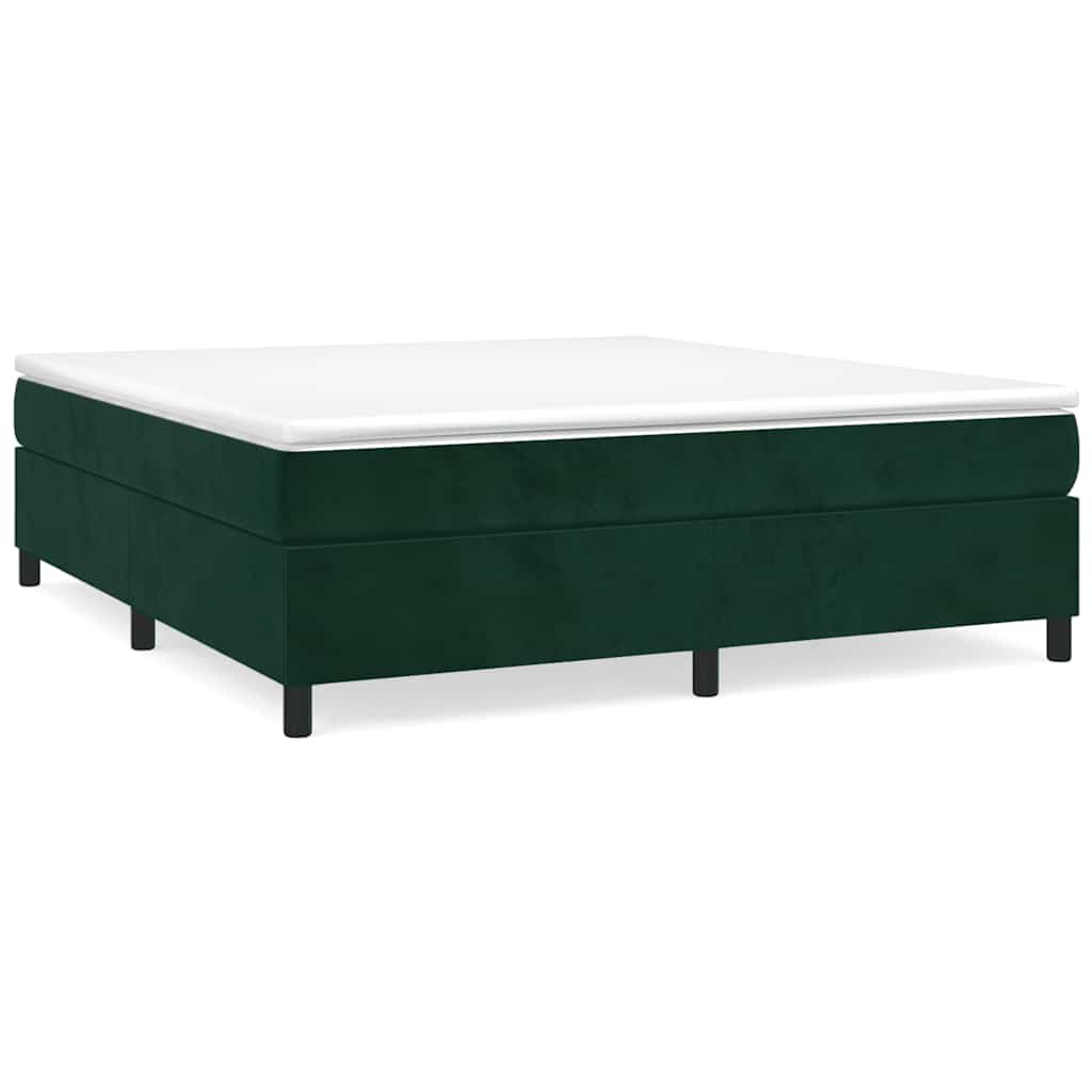 Sommier à lattes de lit et matelas Vert foncé 180x200cm Velours - XIOS